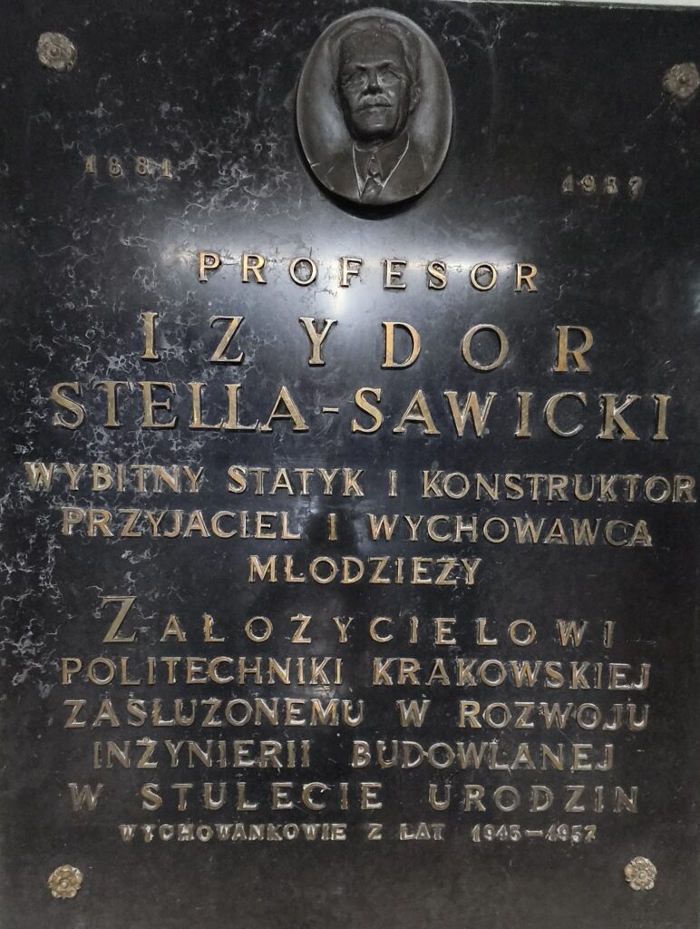 Zdjęcie tablica upamiętniająca Izydora Stella-Sawickiego